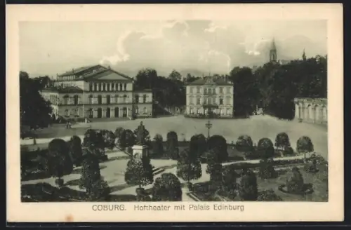 AK Coburg, Hoftheater, Palais Edinburg