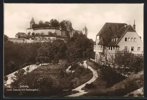 AK Coburg, Veste Coburg mit Festungshof