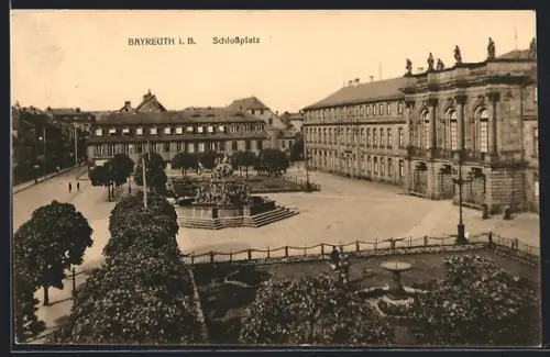 AK Bayreuth i. B., Schlossplatz
