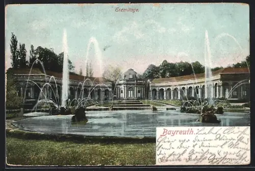 AK Bayreuth, Eremitage, Wasserspiele