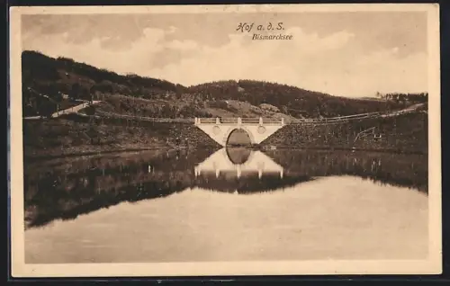 AK Hof a. d. S., Bismarcksee