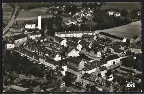 AK Hof /Saale, Stadtansicht, Wohnsiedlungen, Kirche