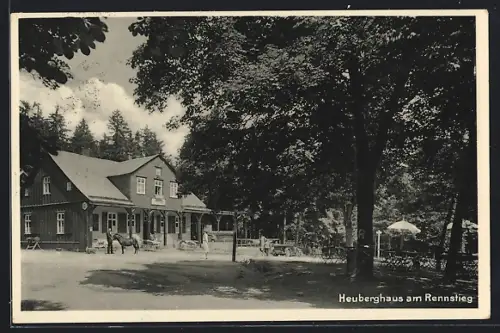 AK Friedrichroda, Gasthof Heuberghaus am Rennsteig