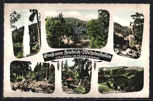 AK Höllental im Frankenwald, Gasthaus Friedrich-Wilhelm-Stollen, Bes. H. Post