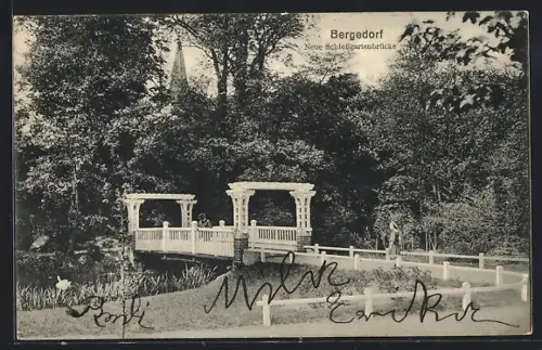 AK Hamburg-Bergedorf, Neue Schlossgartenbrücke