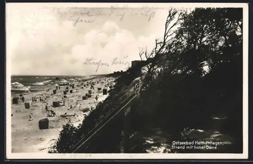 AK Henkenhagen, Strand mit hoher Düne