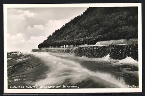 AK Koserow, Brandung am Streckelberg