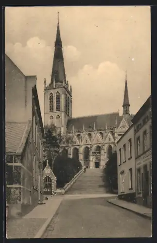 AK Alsemberg, l`Eglise ducale et l`escalier monumental