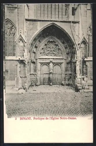 AK Dinant, Portique de l`Église Notre-Dame