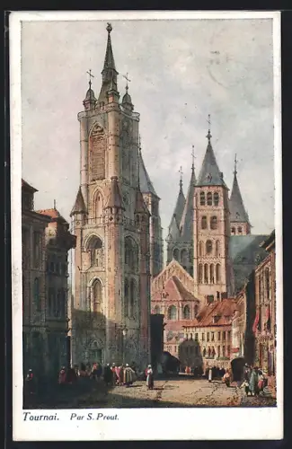 Künstler-AK Tournai, Par S. Prout