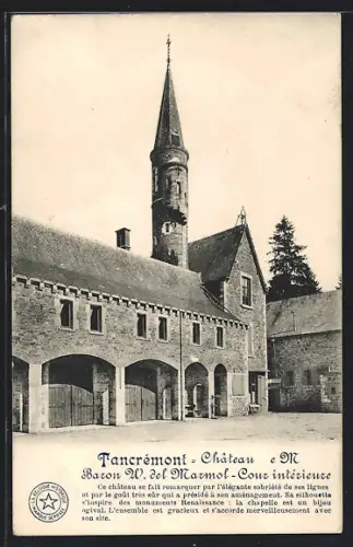 AK Tancrémont, Château e M Baron W. del Marmol, Cour intérieure