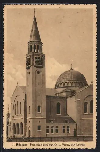 AK Edegem, Parochiale kerk van O. L. Vrouw van Lourdes