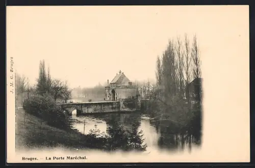 AK Bruges, La Porte Maréchal