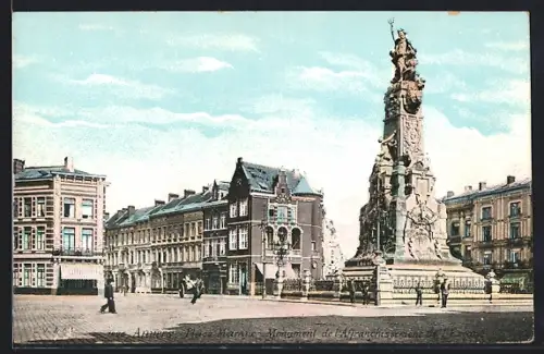 AK Anvers, Monument de l`Affranchissement