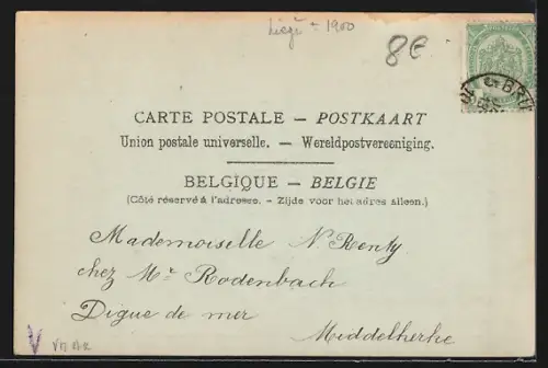 Mondschein-AK Verviers, Palais de Justice