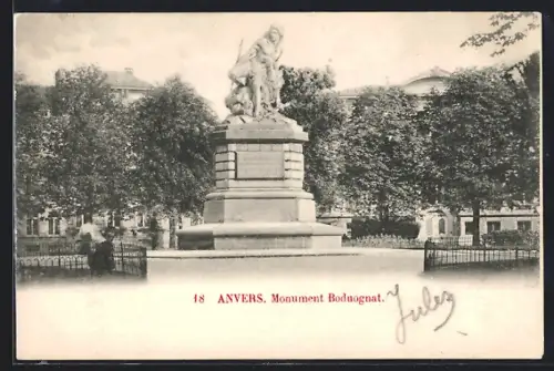 AK Anvers, Monument Boduognat
