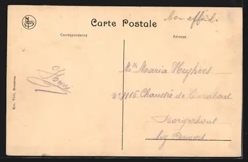 AK Louvain, Ruines de Louvain, Université, Vue d`ensemble