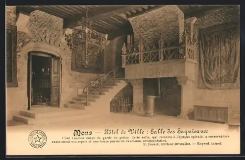 AK Mons, Hotel de Ville: Salle des Saquieaux