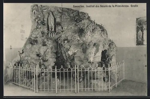 AK Gosselies, Institut des Soeurs de la Providence, Grotte