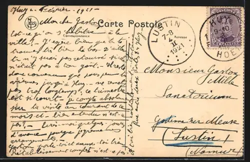 AK Louvain, Ruines de Louvain, Rue Léopold et place du Peuple