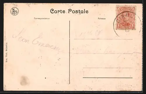 AK Ypres, Ruines d`Ypres, Ruines du Chateau d`eau