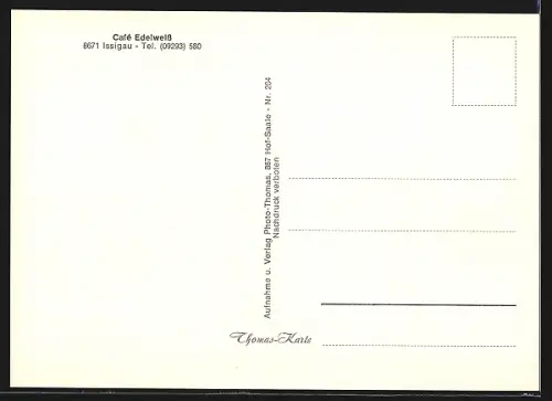 AK Issigau, Café Edelweiss, Innenansicht