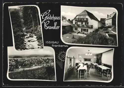 AK Issigau /Frankenw., Gasthaus Brandler, Inh. Georg Brandler