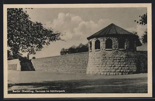 AK Berlin-Wedding, Terrasse im Schillerpark