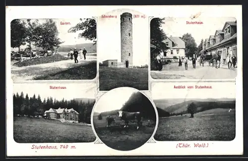 AK Stutenhaus /Thür. Wald, Adlersberg, Ausblick vom Stutenhaus