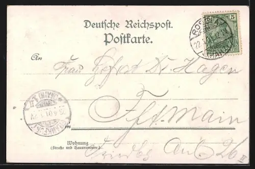 Lithographie Kyffhäuser, Denkmal, Burgruine, Barbarossa-Höhle