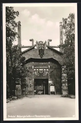 AK Bodetal, Walpurgishalle a. d. Hexentanzplatz