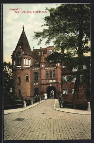 AK Hamburg-Bergedorf, Das Schloss, Nordseite