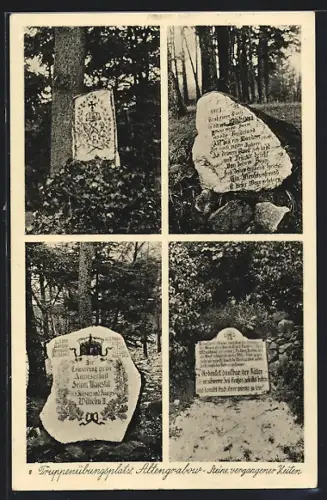 AK Altengrabow, Truppenübungsplatz, Steine vergangener Zeiten