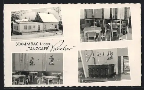 AK Stammbach, Tanzcafé Becher, Innenansicht