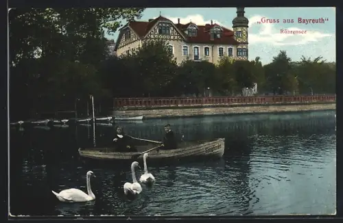 AK Bayreuth, Röhrensee mit Boot