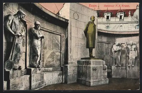 AK Essen, Denkmal F. A. Krupp