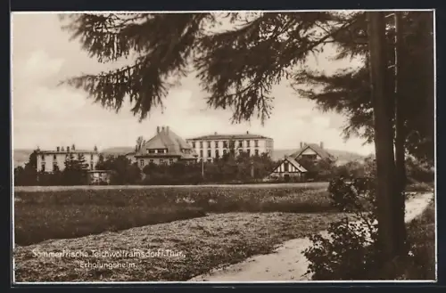 AK Teichwolframsdorf / Thüringen, Blick auf das Erholungsheim