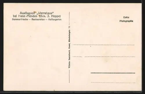 AK Hann-Münden, Restaurant Werrahaus J. Hoppe