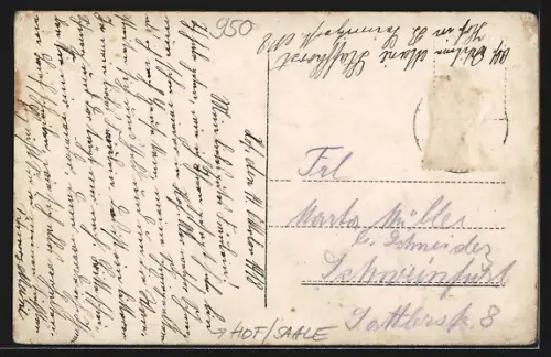 AK Hof /Saale, Teilansicht mit Strassenpartie