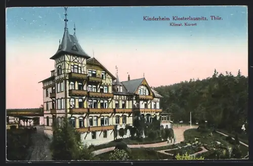 AK Klosterlausnitz /Thür., Kinderheim mit Garten