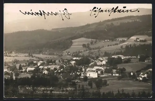 AK Eisenstein /Böhmerwald, Gesamtansicht mit Umgebung
