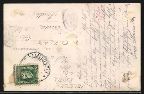 AK Eisenstein /Böhmerwald, Gesamtansicht mit Umgebung