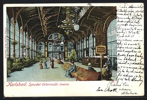 AK Karlsbad, Sprudel-Kolonnade, Inneres