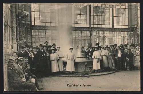AK Karlsbad, Sprudel, Innenansicht