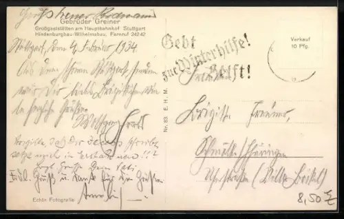 AK Stuttgart, Königstrasse mit Mittnachbau und Geschäften, Strassenbahn