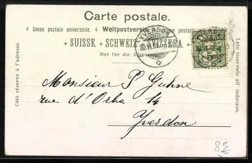 Lithographie Behüt Dich Gott!, Trompeter von Säckingen