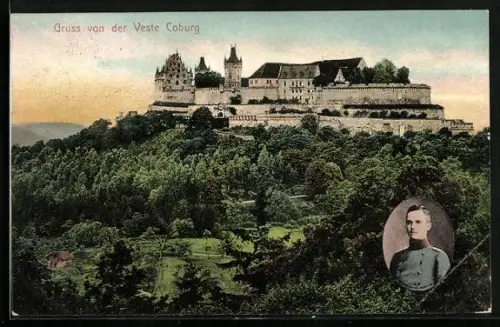 AK Coburg, Veste Coburg, Herzog Carl Eduard von Sachsen-Coburg-Gotha
