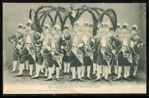 AK München, Volkstanz, Der Schäfflertanz, Kronen-Gruppe