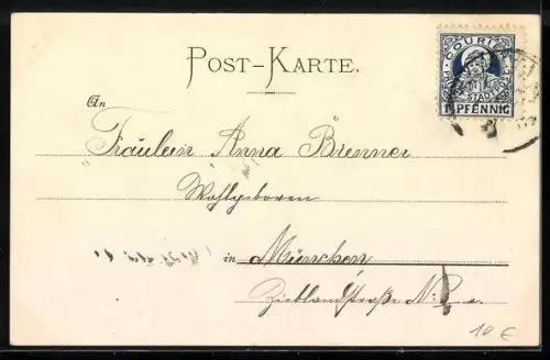 AK Volkstanz-Gruppe Reifschwung aus München 1907