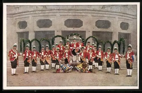 AK München, Schäfflertanz 1921